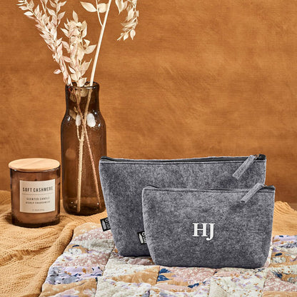 PETal Pouch Mini Cosmetic Bag - Initials