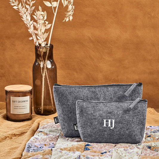 PETal Pouch Mini Cosmetic Bag - Initials