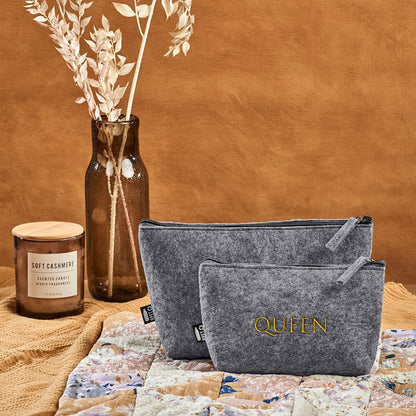 PETal Pouch Mini Cosmetic Bag - Gold Name