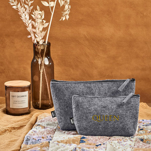 PETal Pouch Mini Cosmetic Bag - Gold Name
