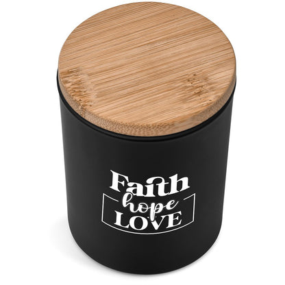 Personalised Graceful Flow Scented Candle Faith Hope Love