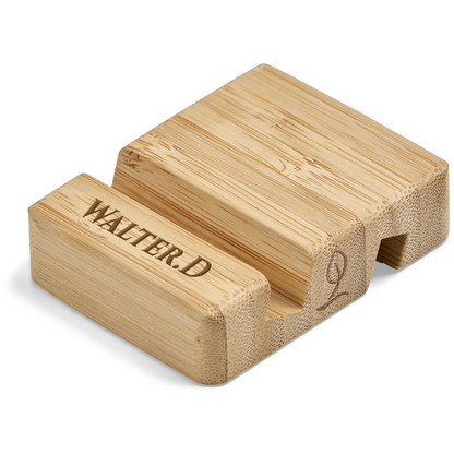Moku Zen Bamboo Phone & Tablet Stand - Name + Initial