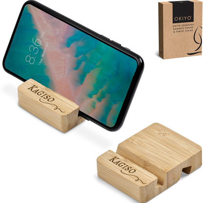 Moku Zen Bamboo Phone & Tablet Stand - Signature Name