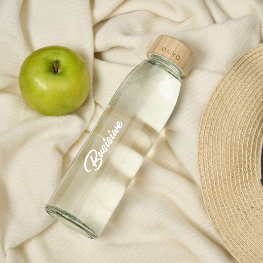 Clarity Glass Water Bottle - Name Only