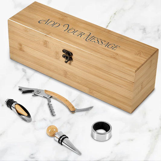Personalised Wine Set - Message