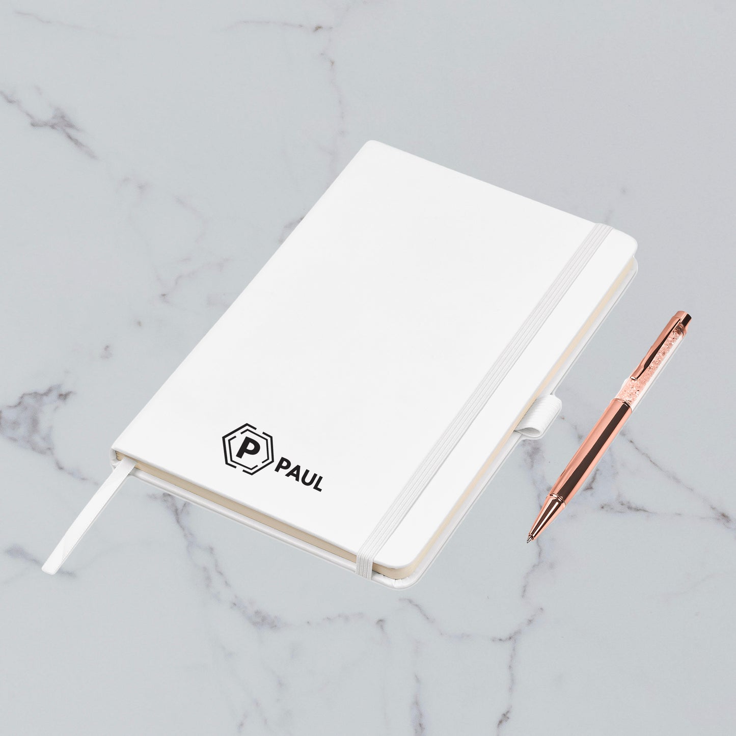 Sophisticate Notebook & Pen Set - Initial + Name (Bottom)