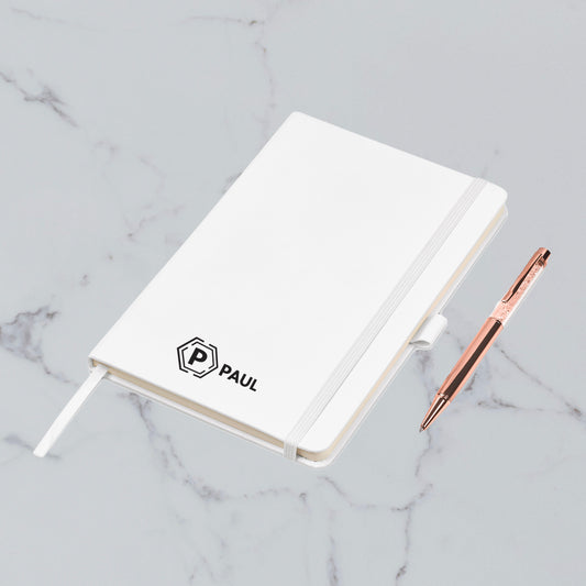 Sophisticate Notebook & Pen Set - Initial + Name (Bottom)