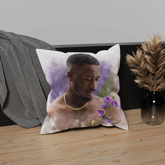 Personalised Watercolor Photo Scatter Cushion