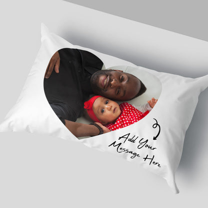 Personalised Love Pillowcase - Photo + Message