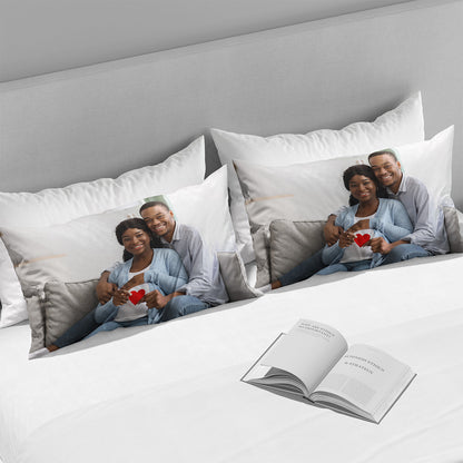 Personalised Couple Photo Pillowcase Set