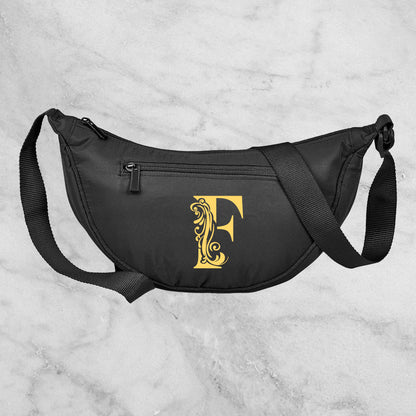Wanderer Crossbody Bag - Floral Initial