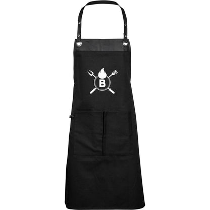 Personalized Grill Master Carving Set - Initial Name Braai Apron