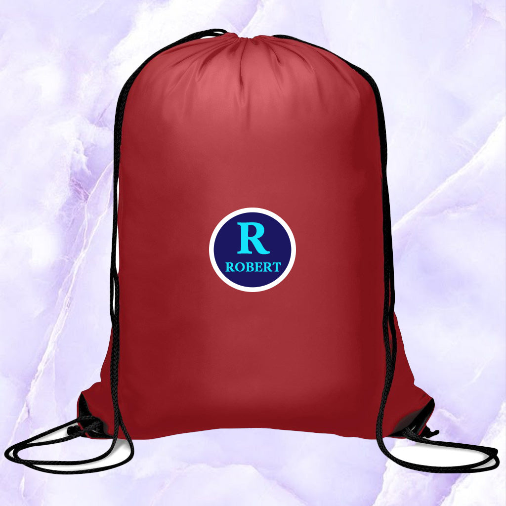 SkyTag Drawstring Bag Initial + Name (Blue)