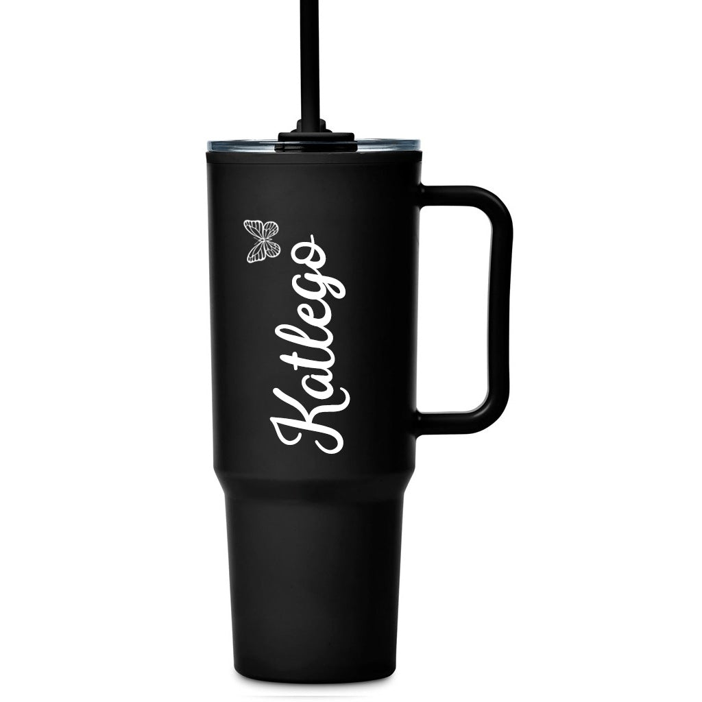 Personalized  Butterfly TempLock Double-Wall Mug