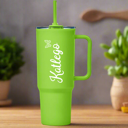 Personalized  Butterfly TempLock Double-Wall Mug
