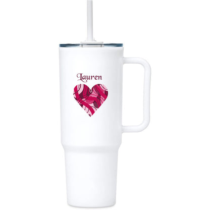 Personalised Heart TempLock Double-Wall Mug