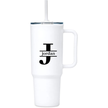Personalised Initial + Name  TempLock Double-Wall Mug