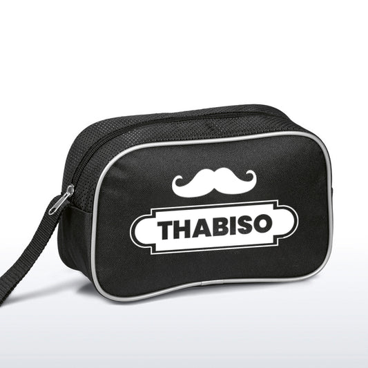 Grooming Bag - Mustache Name