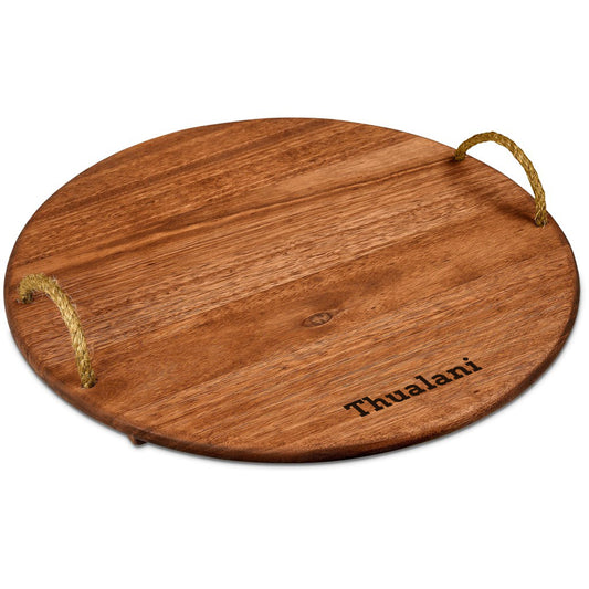 Personalized Name Large Hardwood Food Platter