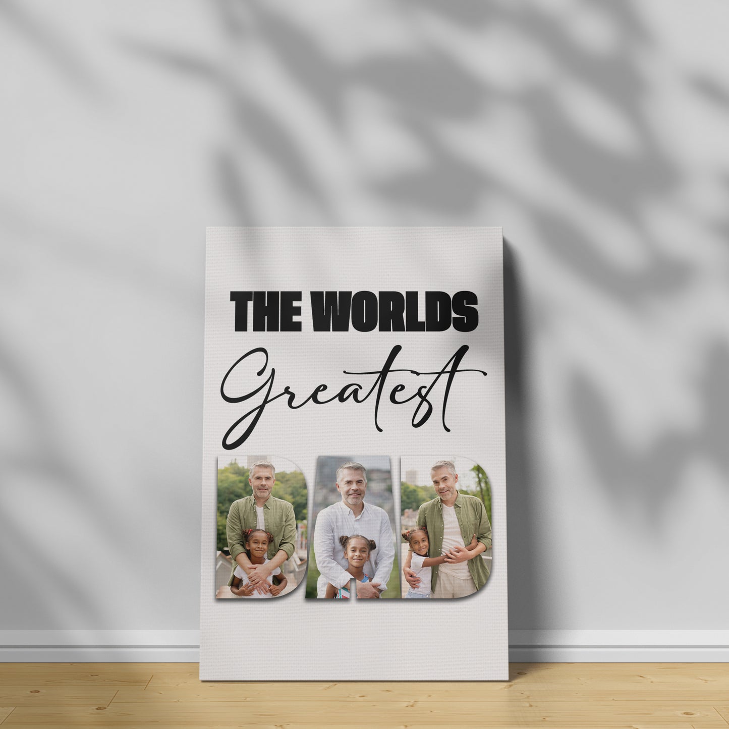 Personalised Dad Canvas - A3