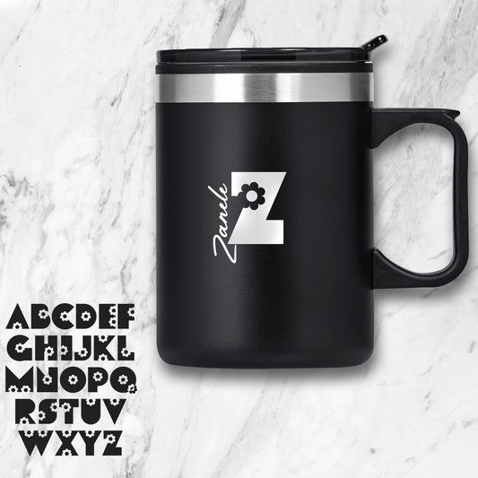 Enduro Stainless Steel & Plastic Double-Wall Mug - Name