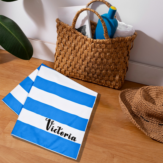 Compact Microfibre Beach Towel - Name Only
