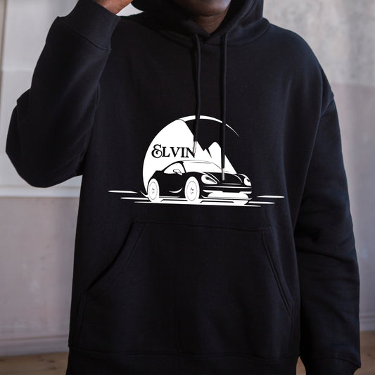 Personalized Hoodie Elvin Black