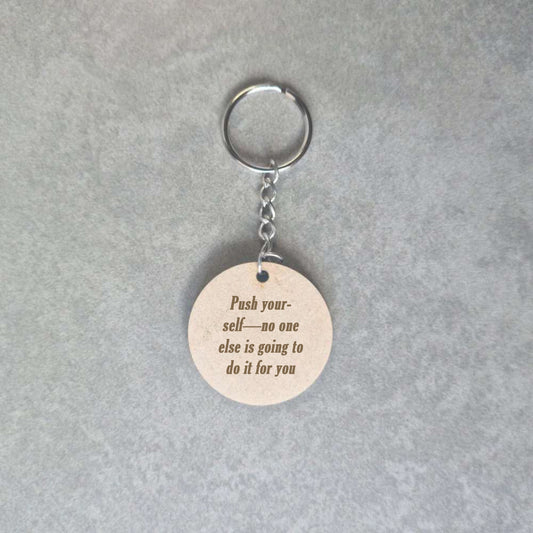Wooden Keyring - Affirmation